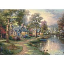 Puzzle en bois Village au bord du lac 1000 pcs S-59800 Schmidt Spiele 1