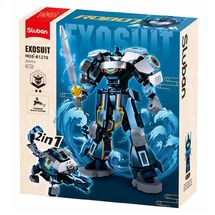 Robot Mecha 2 en 1 bleu gris SL-M38-B1278 Sluban 1