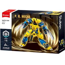 Robot Super PR Mecha jaune bleu SL-M38-B1298 Sluban 1