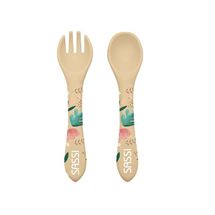 Couverts en silicone Gnawy le paresseux SJ-SI0887 Sassi Junior 1