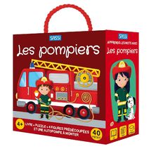 Livre et puzzle Les pompiers SJ-304321 Sassi Junior 1