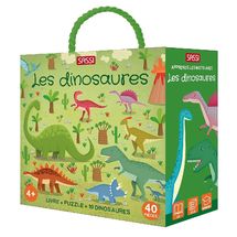 Livre et puzzle Les dinosaures SJ-307551 Sassi Junior 1
