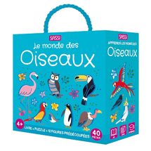 Livre et puzzle Les oiseaux SJ-329331 Sassi Junior 1
