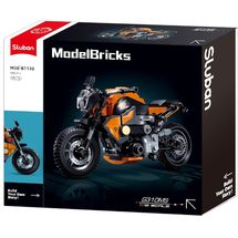 Model Bricks - Moto orange SL-M38-B1130 Sluban 1