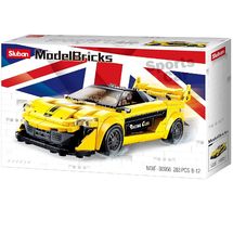 Model Bricks - Super voiture anglaise jaune SL-M38-B0956 Sluban 1