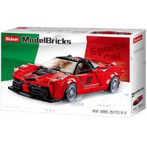 Model Bricks - Super voiture italienne rouge SL-M38-B0955 Sluban 1