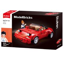 Model Bricks - Voiture de sport MX5 rouge SL-M38-B1128 Sluban 1