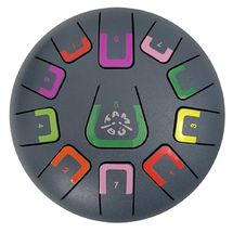 Tongue Drum 11 notes gris anthracite JCTMB08B Tambú 1