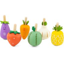 Lot de 6 toupies fruits et légumes UL24154 Ulysse 1