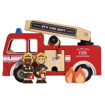 Camion de pompier en bois TV427 Le Toy Van 1