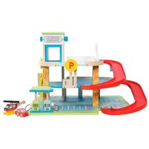 Circuit Voitures Jouet Pour Enfants Garage Montessori Monza 50x40x47cm 5  Accessoires Bois Écologique à Prix Carrefour