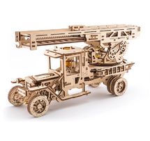 Puzzle 3D Camion de pompiers avec échelle U-70022 Ugears 1