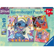 Puzzle Jouer toute la journée Stitch 3x49 pcs RAV-01070 Ravensburger 1