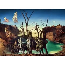 Puzzle Cygnes se reflétant en éléphants 1000 pcs RAV12000193 Ravensburger 1