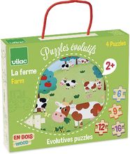 4 puzzles évolutifs Ferme V2632 Vilac 1