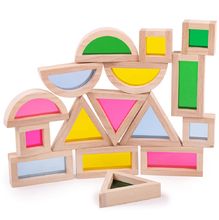 Set de 16 blocs sensoriels naturels BJ-33033 Bigjigs Toys 1