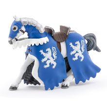 Figurine Cheval du chevalier lion bleu PA-39759 Papo 1