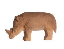 Figurine Rhinocéros en bois WU-40456 Wudimals 1