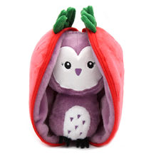 Peluche Flipetz Chouette Fraise DE-80104 Les Déglingos 1