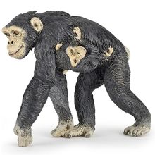 Figurine Chimpanzé et son bébé PA50194 Papo 1