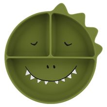 Assiette à compartiments en silicone Mr Dino TX-96-439 Trixie 1