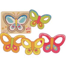 Puzzle à couches Papillon GK57305 Goki 1