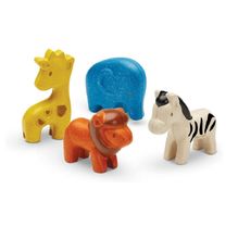 Figurines - 4 animaux de la savane PT6128 Plan Toys 1