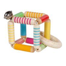 Portique d'activité en bois sur roulettes Ourson petit cœur