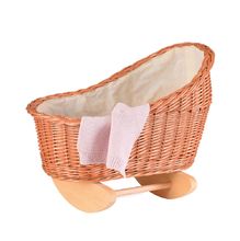 Berceau en osier avec couverture tricot EG700056 Egmont Toys 1