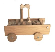 Chariot avec blocs en bois EG700107 Egmont Toys 1