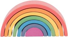 Rainbow Wooden Hemispheres - 21 Piece Educational Toy For Babies & Toddlers