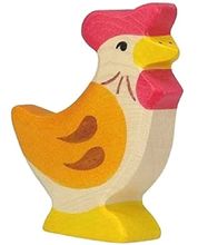 Figurine Poule, debout HZ-80017 Holztiger 1