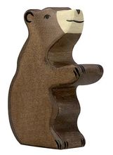 Figurine Petit ours brun, assis HZ-80186 Holztiger 1