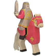 Figurine Chevalier rouge avec épée HZ-80254 Holztiger 1