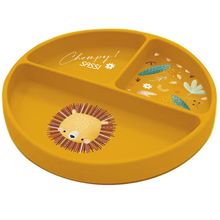 Assiette en silicone Chompy le lion SJ-SI0665 Sassi Junior 1