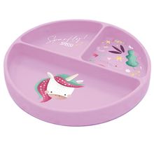 Assiette en silicone Sparkly la licorne SJ-SI0689 Sassi Junior 1