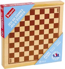 Coffret Jeu de Dames et d'Echecs JJ8133 Jeujura 1