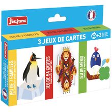 Coffret 3 jeux de cartes JJ8452 Jeujura 1