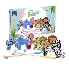 Croquet en bois animaux Petit Safari V8572 Vilac 1