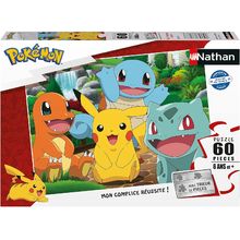 Puzzle Les Pokémon au parc 60 pcs N86187 Nathan 1