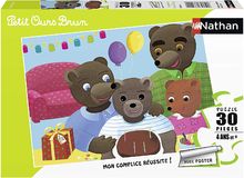 Puzzle Anniversaire Petit Ours Brun 30 pcs N863808 Nathan 1