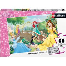 Puzzle Après-midi entre princesses Disney 60 pcs N86567 Nathan 1
