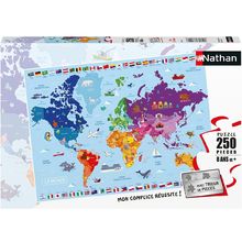 Puzzle Carte du monde 250 pcs NA868834 Nathan 1