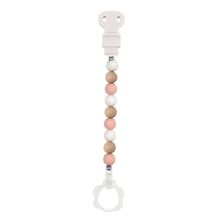 Attache tétine silicone rose blanc beige NA877619 Nattou 1