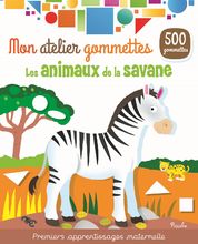 Mon atelier gommettes Les animaux de la savane PI-6751 Piccolia 1