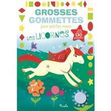 Grosses gommettes les licornes PI-7053 Piccolia 1