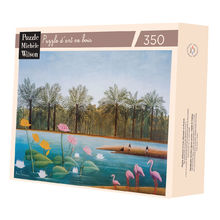 Les flamants roses de Rousseau A1076-350 Puzzle Michèle Wilson 1