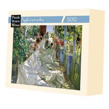 En cousant la voile de Sorolla A339-500 Puzzle Michèle Wilson 1