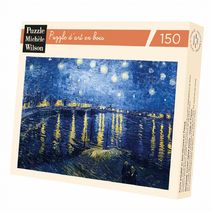 Nuit étoilée sur le Rhône de Van Gogh A454-150 Puzzle Michèle Wilson 1