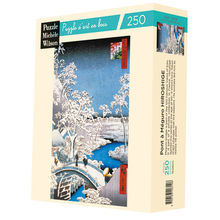 Le Pont à Meguro de Hiroshige A566-250 Puzzle Michèle Wilson 1